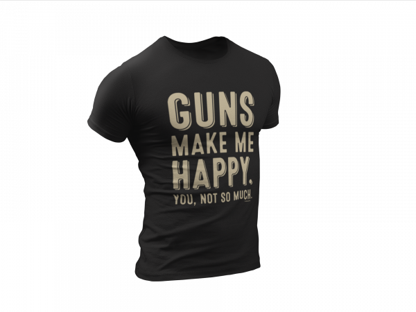 Gun Make Me Happy Tee_Black