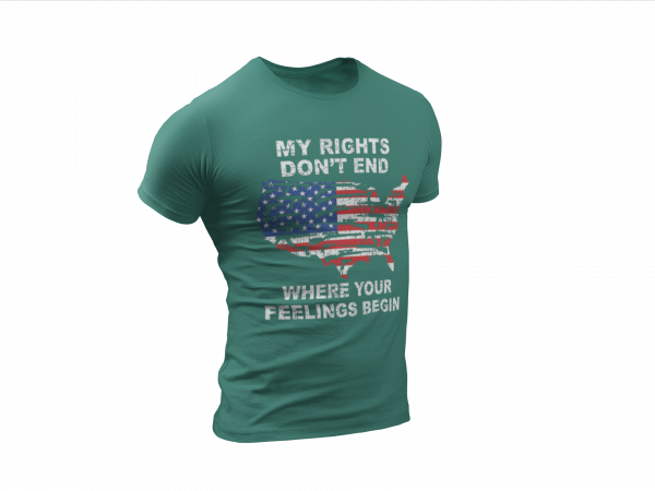 My Rights Don't End Tee_Green
