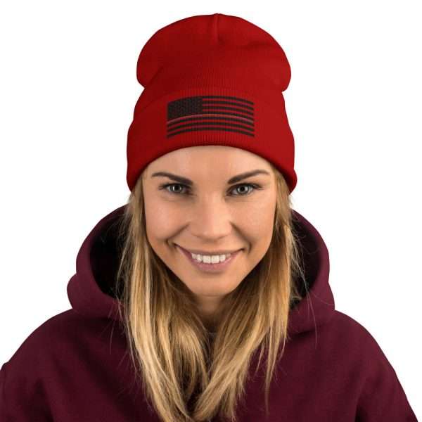 Red Lives Matter Beanie_Front Red