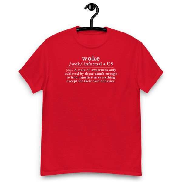 Woke Definition Tee_Front Red